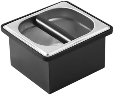 Box Espresso Knock Ground Container Box Accessory Thick Rubber Stainless Steel Build Suitable for, Small by Unknown