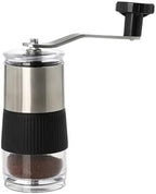Manual Coffee Bean Grinder with Hand Crank Portable Stainless Steel Coffee Bean Grinder Visual Coffee Machine for Camping Travel by Unknown
