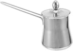 Stainless Steel Milk Frothing Pitcher with Lid 550ml, Metal Milk Frother Cup with Handle for Latte Art, Cappuccino, Espresso Accessories for Home, Office, and Outdoor Use by HOMOCONO