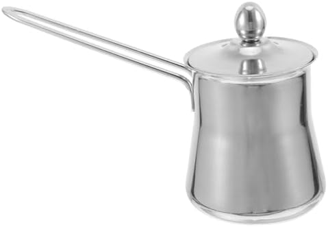 Stainless Steel Milk Frothing Pitcher with Lid 550ml, Metal Milk Frother Cup with Handle for Latte Art, Cappuccino, Espresso Accessories for Home, Office, and Outdoor Use by HOMOCONO