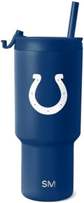 Simple Modern Indianapolis Colts Tumbler with Flip Lid, Straw 30oz | NFL by Unknown