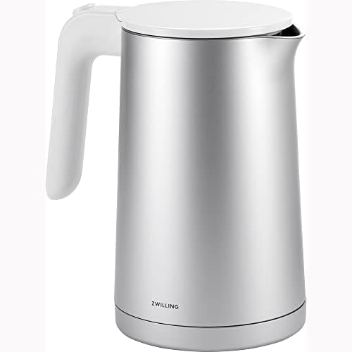 ZWILLING Enfinigy Cool Touch 1-Liter Electric Kettle, Cordless Tea Kettle & Hot Water - Silver by Zwilling