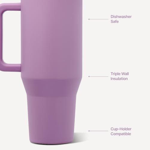 HydroJug Traveler 40oz, Insulated Tumbler with Handle & Straw, Pixie - Image 3