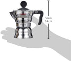 Alessi AAM33/1 - Design Espresso Coffee Maker, Aluminum and Thermoplastic Resin, 1 Cup, Black Handle - Image 3