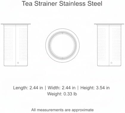 Stainless Steel Tea Strainer with Long Handle, Fine Mesh Loose Leaf Infuser for Deep Mugs and Teapots (1 Piece) - Image 7