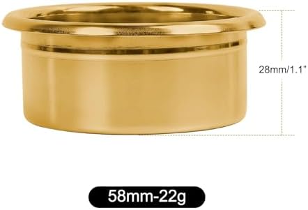 Coffee Filter Basket -Matrix, Stainless Steel Espresso Filter Basket For Bottomless Portafilter(Glod 58MM (22g)) - Image 2
