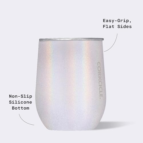 Corkcicle Stemless Wine Tumbler with Lid, 12oz, Unicorn Magic - Image 4