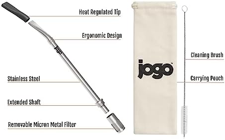 JoGo - The Original Coffee and Tea Brewing Straw - Portable Coffee Maker - Stainless Steel Single Serve Strainer - Filter Function for Hot & Cold Brew - Yerba Mate Straw for Loose Leaf Teas & Coffe - Image 4
