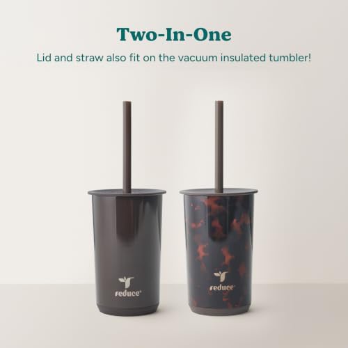 REDUCE Aspen - 20oz Vacuum Insulated Glass Tumbler - Extra Wide Straw & Lid - Image 4