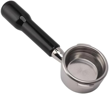58mm Bottomless Portafilter for Gaggia Baby and More, Stainless Steel Coffee Machine Accessory with Double Ears Design (Black) - Image 5