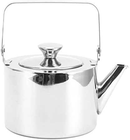 Stainless Steel Tea Kettle with Strainer Thickened Metal Whistling Teapot with Ergonomic Handle for All Stovetop (Large, 1.5L) - Image 3