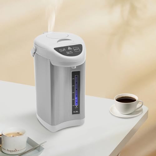 Electric Tea Kettle, 304 Grey 7.87 * 15in Stainless Steel Hot Water Dispenser 4L 750 Watt Removable Water Tank Adjustable Water Temperature for Tea&Coffee - Image 4
