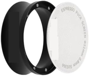 Magnetic Dosing Funnel With Puck Screen 51/53/58mm Universal Dosing Ring Espresso Machine Portafilter Accessories(51mm set) by Unknown