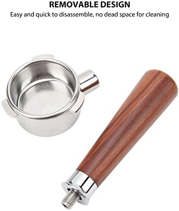 54Mm Bottomless Portafilter, Stainless Steel Coffee Portafilter, Detachable Coffee Portafilter with Handle for Coffee Machine (Type A1 Red Branch) - Image 4