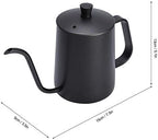 Stainless Steel Gooseneck Tea Kettle, Long Narrow Spout Drip Pot, Teapot for Stovetop for Use In Home, Office and Other Environments (600ml Teflon Black) - Image 3