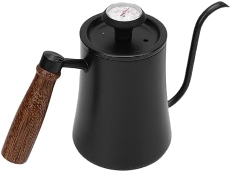 Gooseneck Electric Kettle, 500ml Stainless Steel with Integrated Thermometer, Pour Over Design, Comfortable Wood Handle, for Tea, Coffee, Hot Beverages - Image 5