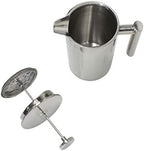 FixtureDisplays® Double-Wall Stainless Steel French Coffee Press, 34 oz / 1 Liter 16030 - Image 3