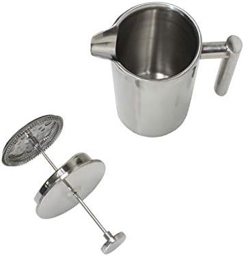 FixtureDisplays® Double-Wall Stainless Steel French Coffee Press, 34 oz / 1 Liter 16030 - Image 3