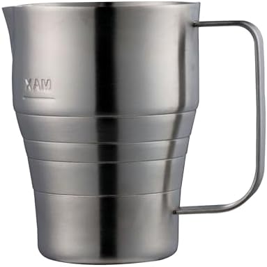 Milk Frothing Pitchers Jug Large Capacity 900ml/30oz Stainless Steel Espresso Steaming Pitcher Cup Cappuccino Coffee Machine Accessories by Flojeausy