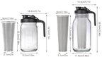 Cold Brew Coffee Maker with Stainless Steel Filter, Pour Spout Handle Lid, LeakProof Heavy Duty Glass Pitcher for Iced Coffee,Lemonade,Ice Tea & Fruit Drinks - Image 7