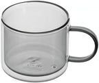 Restaurantware Coffee Cups 12 Pack of 11 oz Double Wall Glass Insulated Coffee Cup Borosilicate Mug Thermal Shock Resistant Handle Modern Design - Image 2