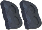 2pcs Silicone Espresso Tamp Mat for Coffee Enthusiasts, Black by POPETPOP