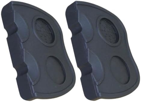 2pcs Silicone Espresso Tamp Mat for Coffee Enthusiasts, Black by POPETPOP
