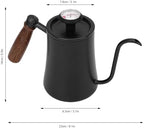 Gooseneck Kettle, 500ML Stainless Steel Pour Over Coffee Kettle with Thermometer, Small Stove Top Water Boiler for Tea Hot Chocolate and Home Camping Brewing - Image 5