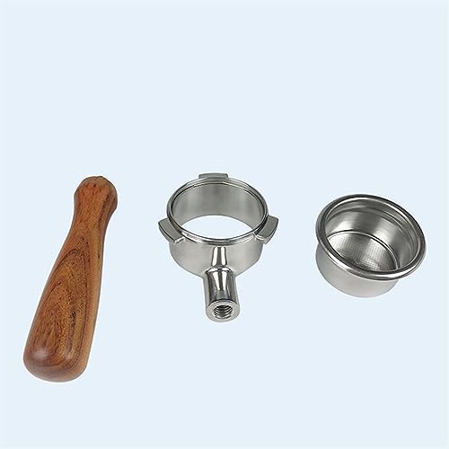 AD-54MM Stainless Steel Coffee Machine Bottomless Filter Holder Portafilter Wooden Handle Professional Accessory - Image 3