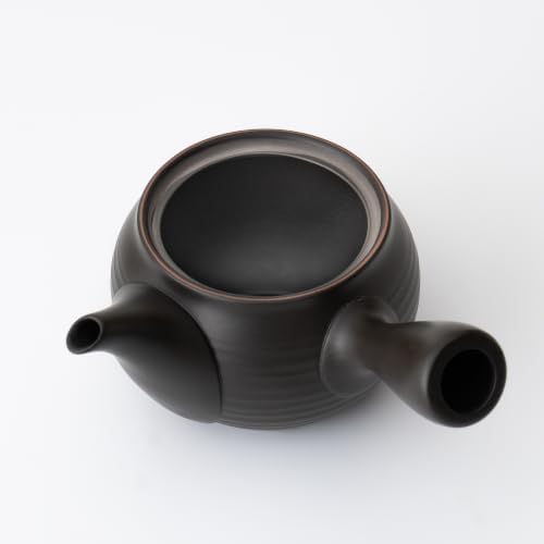 Japanese Kyusu Teapot [Black] 420ml/14.2 fl oz capacity Tokoname Yaki | Japanese Tea KIMIKURA - Image 5
