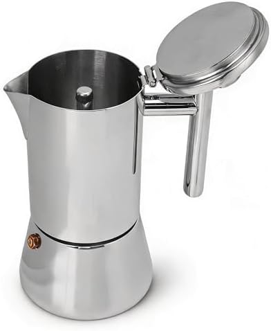 Dilwe Classic Stovetop Coffee Maker, Stainless Steel Coffee Maker Coffee Pot for Classic Italian Coffee, Coffee Cooker for Home and Camping, Easy to Operate (500ml) by Dilwe