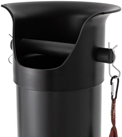 Espresso Grounds Box, Floor Standing Espresso Grind Collection Dump Bin, Commercial Coffee Puck, Coffee Ground Disposal Recycle Trash for Shops Bar Home Office (Black) - Image 7