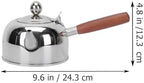 Zerodeko Side-Handled Tea Kettle Stainless Steel Water Boiling Container Portable Stovetop Tea Kettle for Induction Cooker Electric Cooker Gas Stove Home Kitchen 9.84 X 4.72 X 4.72 in - Image 6