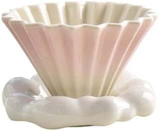 Coffee Filter Cloud Conical Ceramic Small Origami Hand Made Funnel Cup Accessories(Color 11) by Unknown
