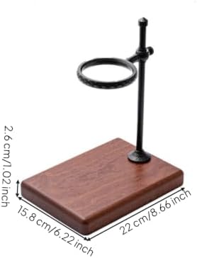 Coffee Dripper Stand with Wooden Base Countertop Pour over Coffee Station with Adjustable Bracket Stable Dripper Holder for Baristas, Cafes, Style - Image 5