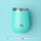 Swig Life 12oz Insulated Wine Tumbler with Lid, Scoop There It Is - Image 3
