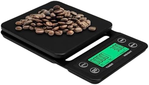 Portable Electronic Digital Kitchen Scale Coffee Brewing Timer High Precision 5Kg 0.1G LCD Display Food Drip Scales - Image 2