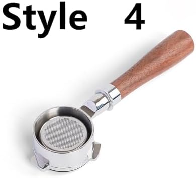 51mm Coffee Bottomless Portafilter With 2cups Filter,Compatible For DeLonghi, EM450M Linea Classic Stainless Steel Bottomless Portafilter(Style 4) - Image 2