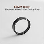 Dosing Ring 51mm 53mm 58mm Magnetic Espresso Powder Funnel,Compatible For Delonghi,Compatible For Breville,Portafilter Coffee Accessories(58mm Black) - Image 2