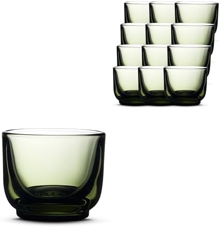Fellow Pirch Espresso Shot Glasses 3.5 oz, Set of 12, Weighted Thick Glass by Unknown