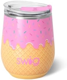 Swig Life 12oz Insulated Wine Tumbler with Lid, Scoop There It Is by SwigLife