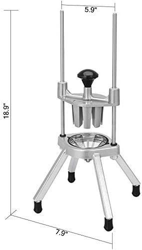 Happybuy 8-Section Commercial Easy Wedger Stainless Steel Blade Fruit Lime Slicer, Lemon Cutter 8 Wedges for Bar Restaurant - Image 2