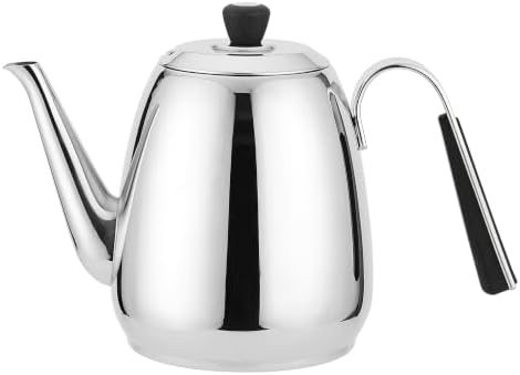 SANQIAHOME 1.6L/57oz Silver Tea Kettle with Infuser, 18/8 Stainless Steel by SANQIAHOME