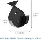 Coffee Portafilter Wall Rack Holder Station Universel For 51MM / 54MM / 58MM Home Barista Tools Accessories，Closely Fit(Fish type wall rack) - Image 2