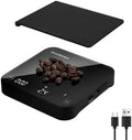 Mini Coffee Scale with Timer, 2kg/0.1g High Precision Scale for Espresso & Pour-Over, Portable Digital Kitchen Scale, 4 Modes & 3 Units, USB Charging, Tempered Glass Platform, Black by Unknown