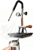 Professional Espresso Pitcher, 350ml Stainless Steel Milk Steamer for Home Baristas, Precise Pressure Gauge, 3-Hole Jet Nozzle Tool for Crafting Café-Quality Latte Art by Unknown