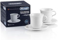 De'Longhi DLSC309 Porcelain Cappuccino Cup & Saucer, Set of 2 by Unknown