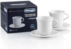De'Longhi DLSC309 Porcelain Cappuccino Cup & Saucer, Set of 2 by Unknown