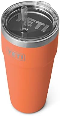 YETI Rambler 26 oz Straw Cup, Vacuum Insulated, Stainless Steel with Straw Lid by Unknown