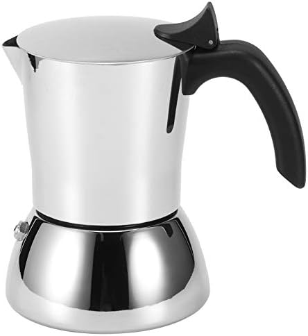 Coffee Maker Stainless Steel Moka Pot Stovetop Coffee Maker Extractor Kettle Stainless Moka Pot Instant Coffee for Home Coffee Shop Office by %E4%B8%BB%E9%A1%B5